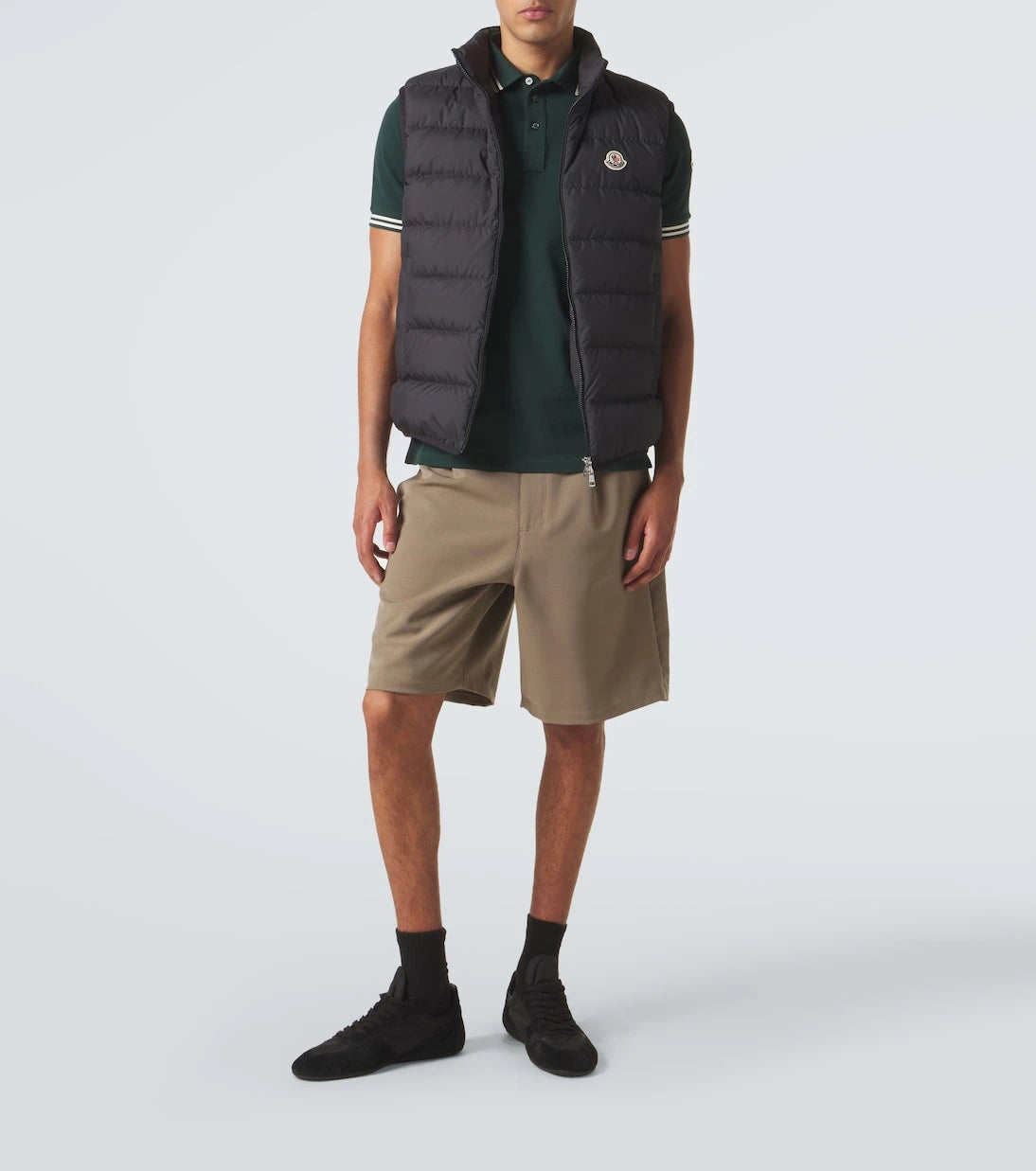 Moncler - Cotton piqué polo shirt