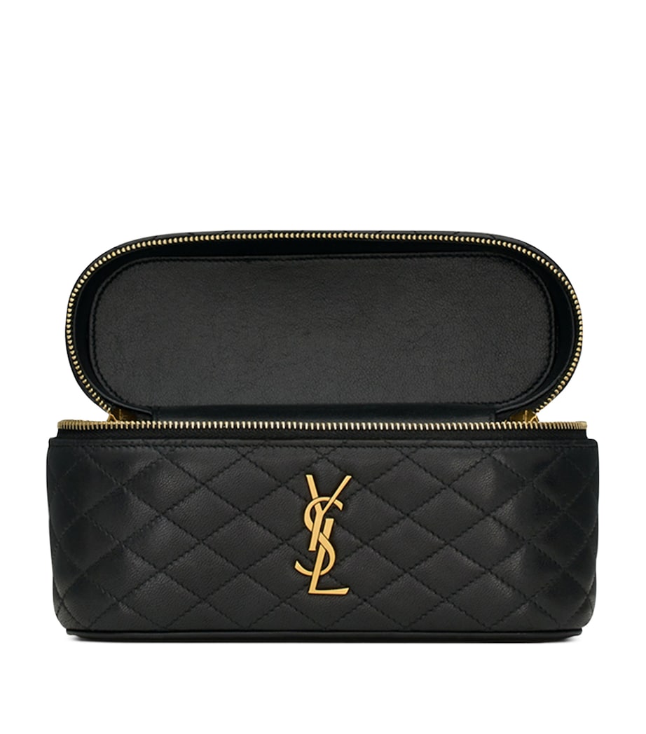 Saint Laurent Black Mini Gaby Top-Handle Bag