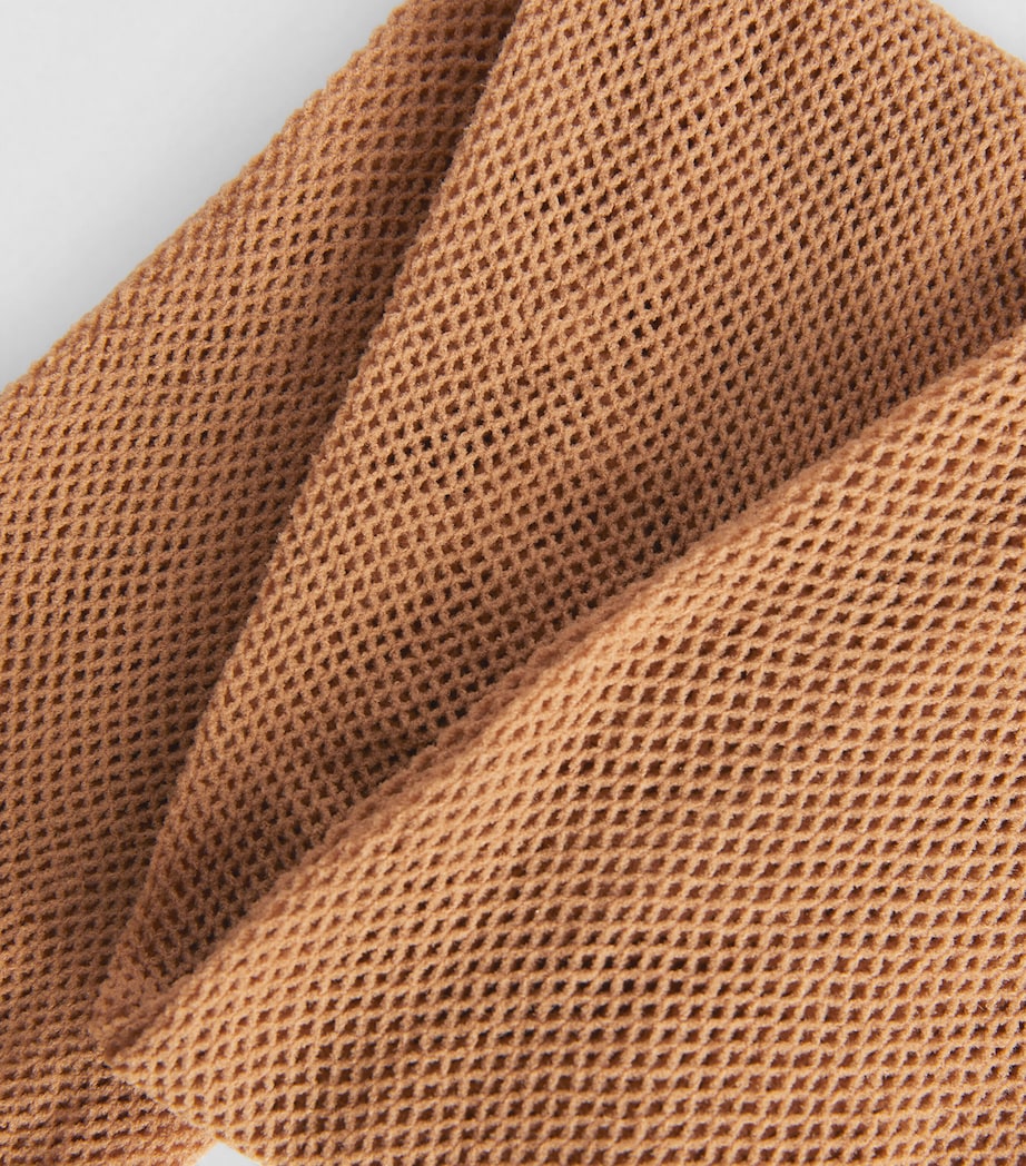 Brown Twenties Econyl Fishnet Tights