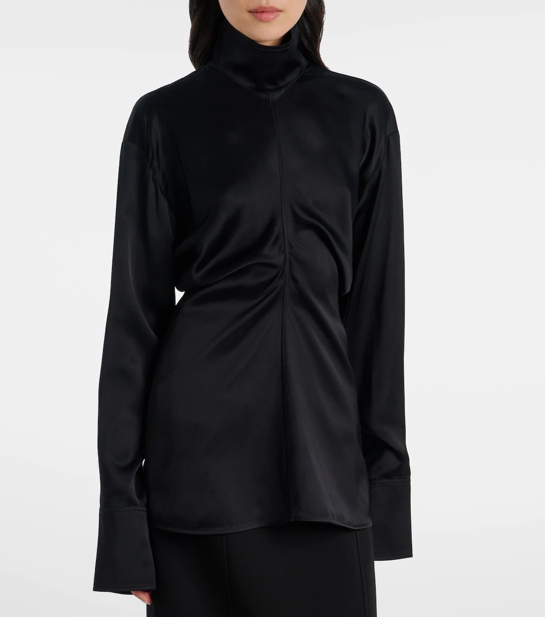 Toteme - Gathered satin top