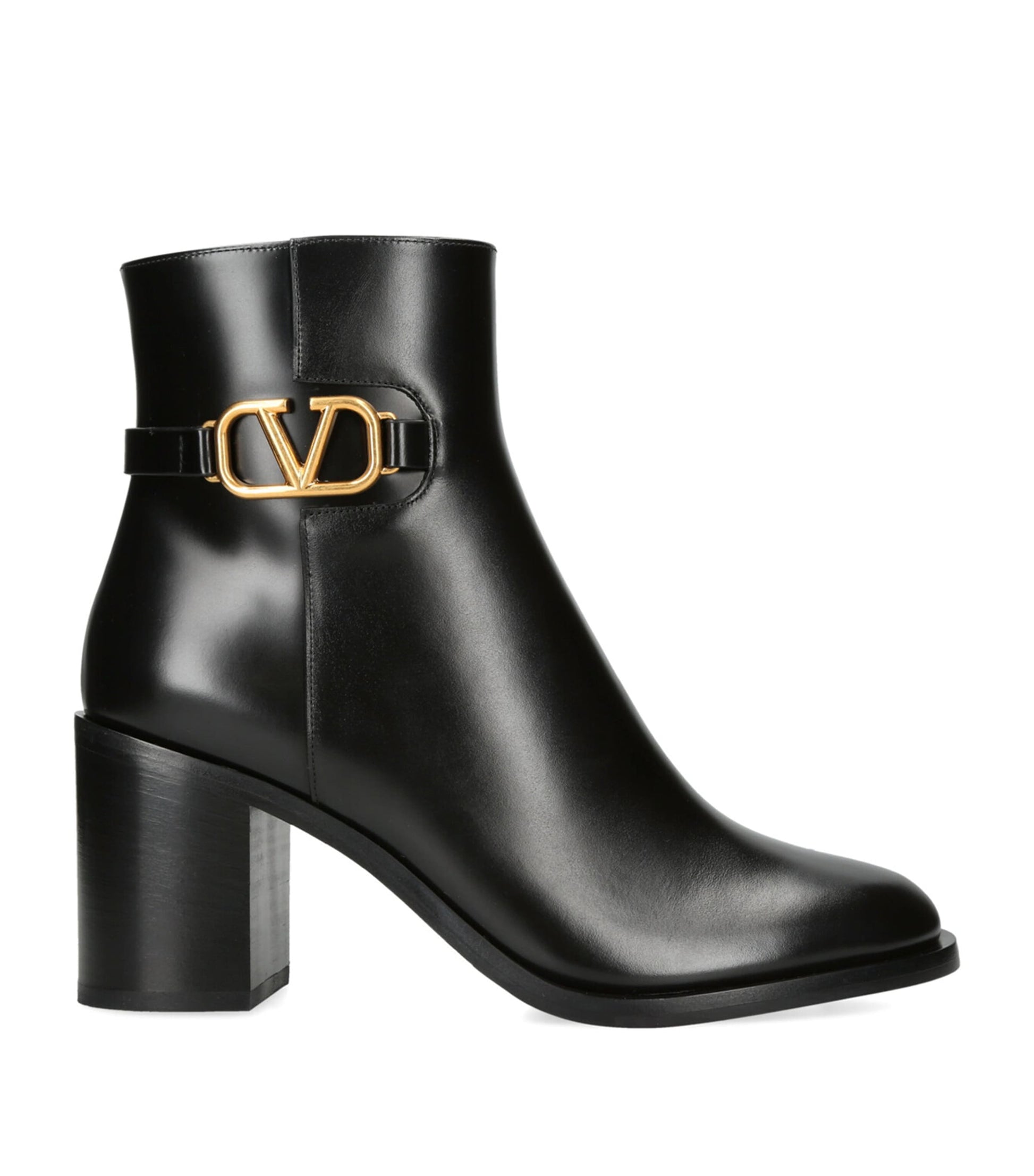 Valentino Garavani Black VLogo Signature Ankle Boots 75