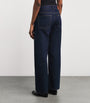 EB Denim Navy Alida Barrel-Leg Jeans