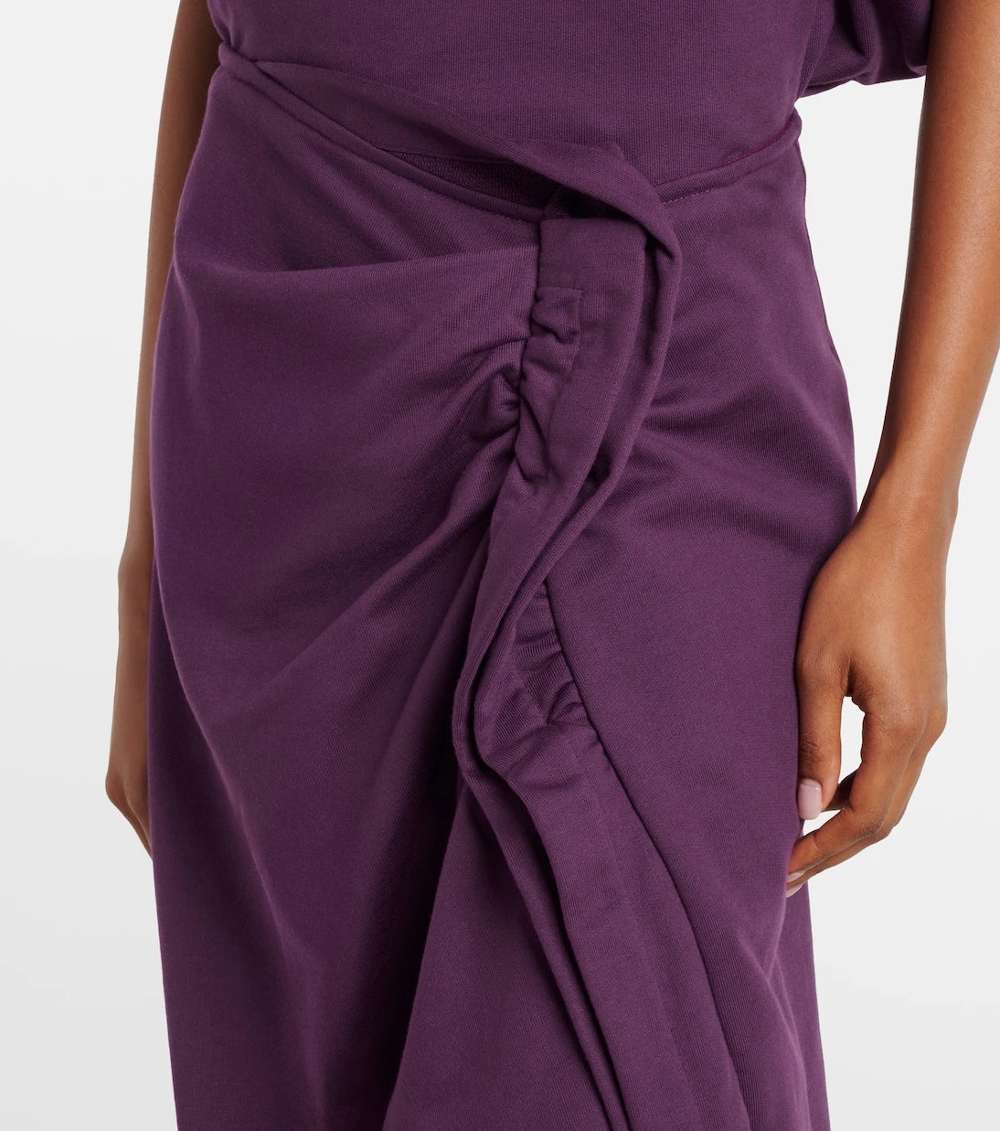 Dries Van Noten - Ruffled cotton jersey midi skirt