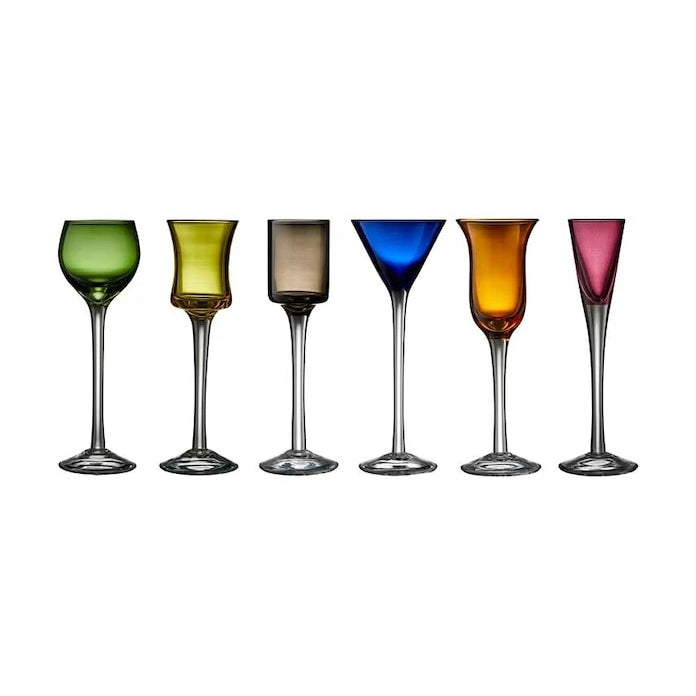 Lyngby Glas Aquavit Şarap Kadehi Seti (6 Parça)