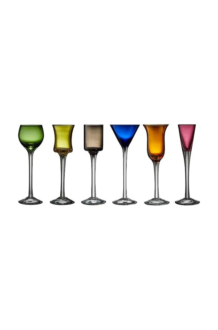 Lyngby Glas Aquavit Şarap Kadehi Seti (6 Parça)