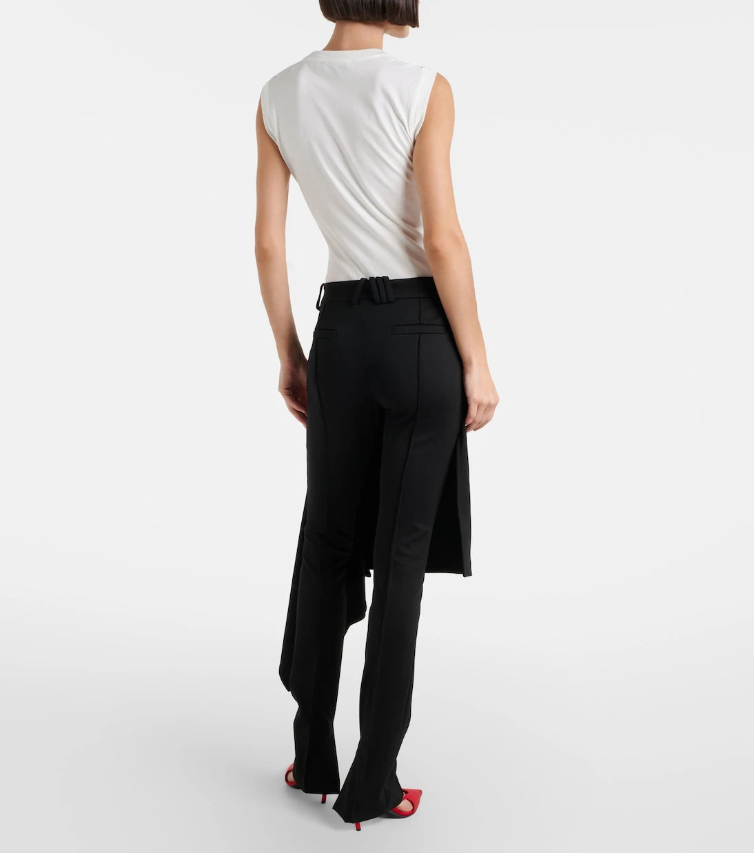 The Attico - Draped slim pants