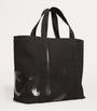 Harrods Black Large Cotton Logo Tote Bag