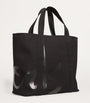 Harrods Black Large Cotton Logo Tote Bag