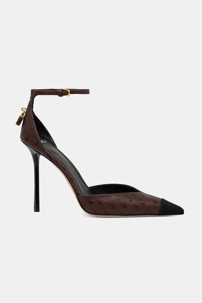 Elisabetta Franchi обувки с ток от кожа