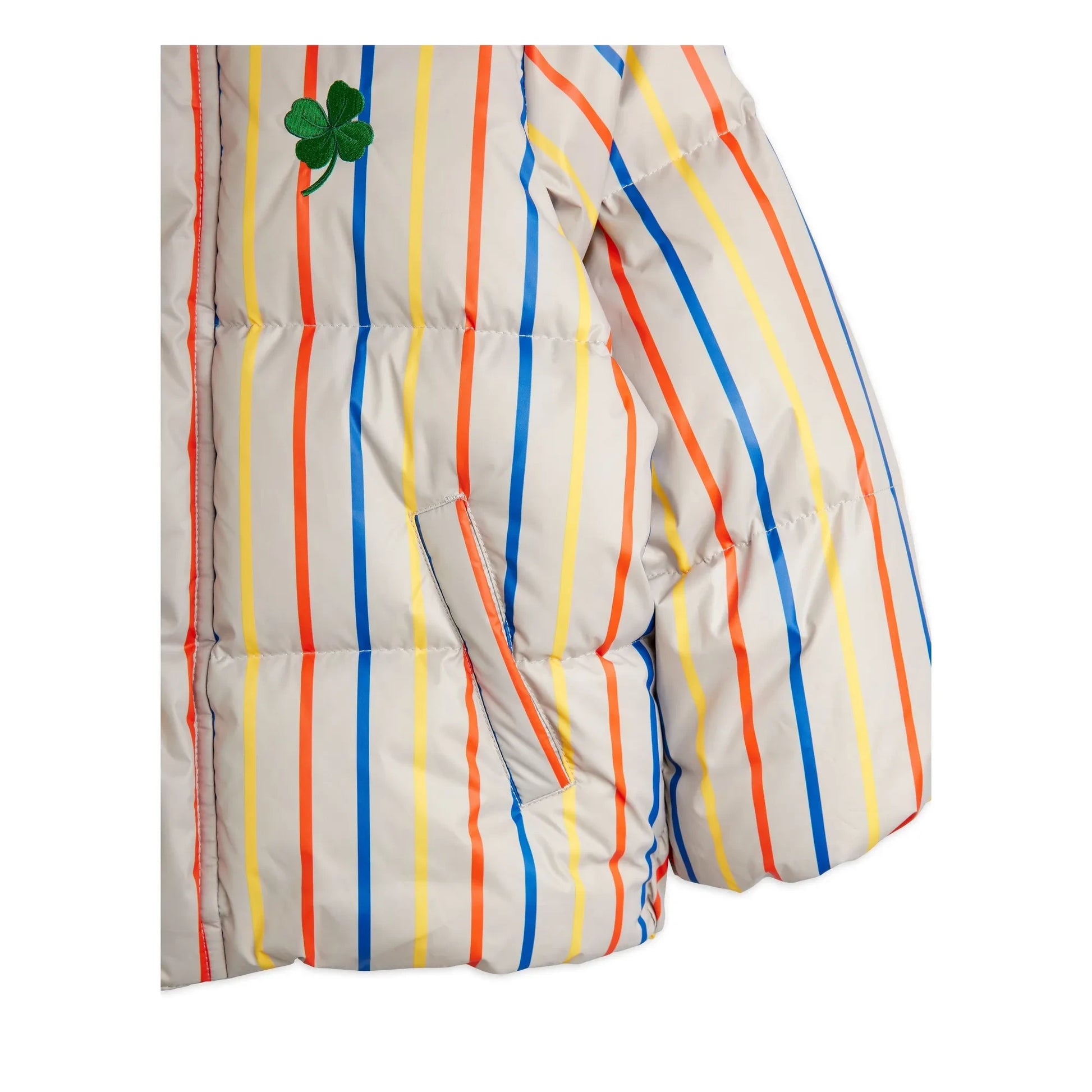 Mini Rodini - Clover down jacket | Ecru