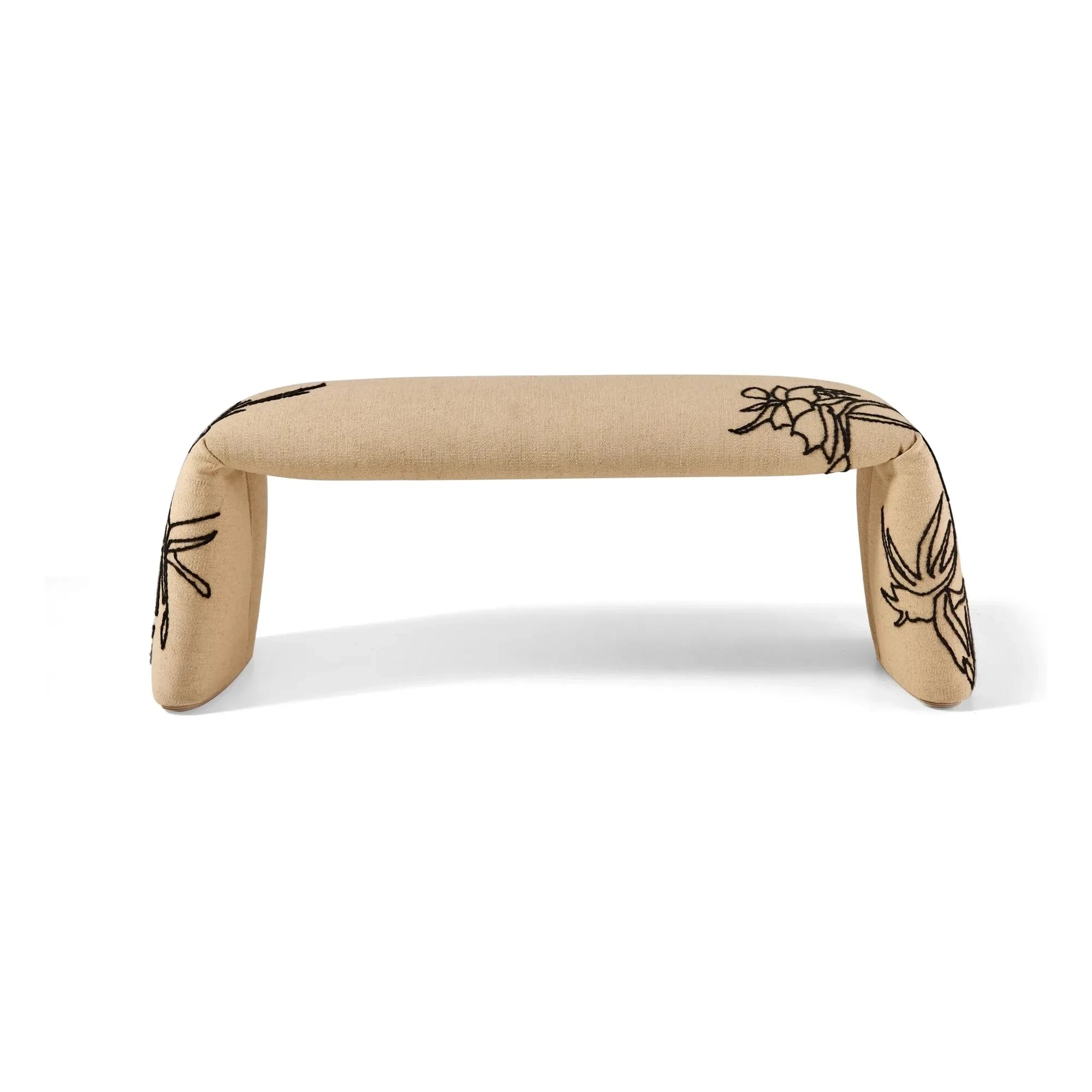 Nanimarquina - Folded Flowers bench, Estudi Manel Molina | Beige