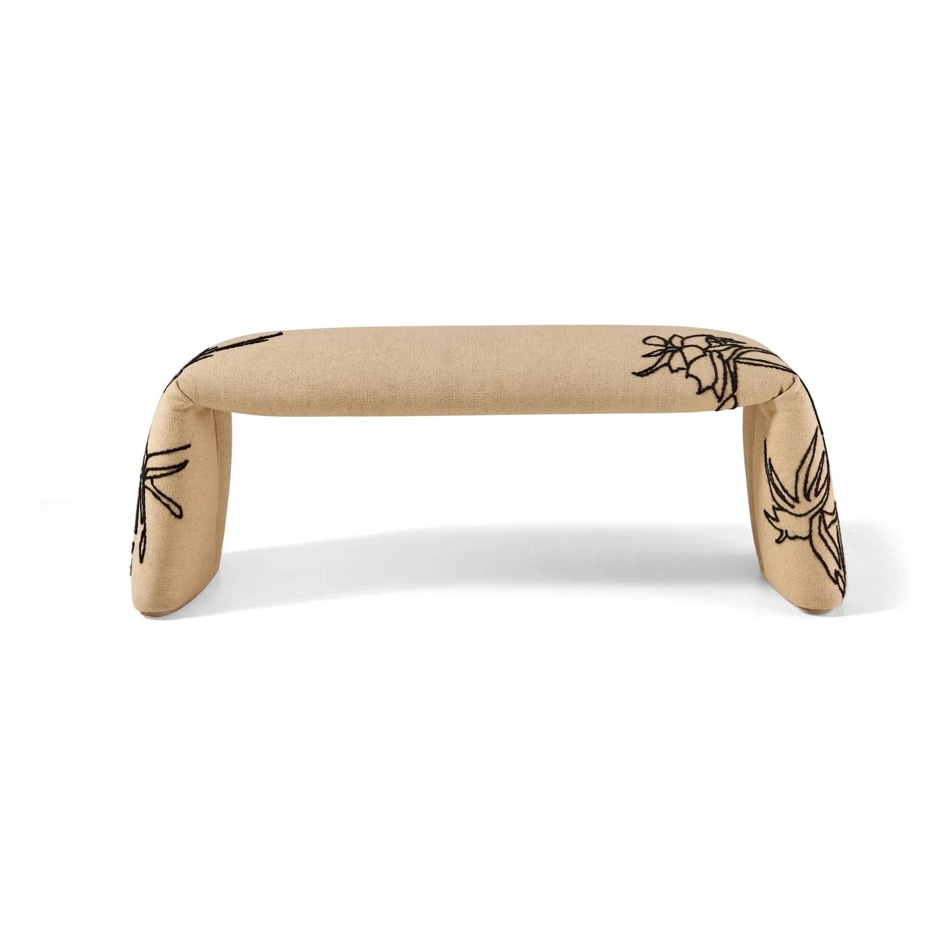 Nanimarquina - Folded Flowers bench, Estudi Manel Molina | Beige
