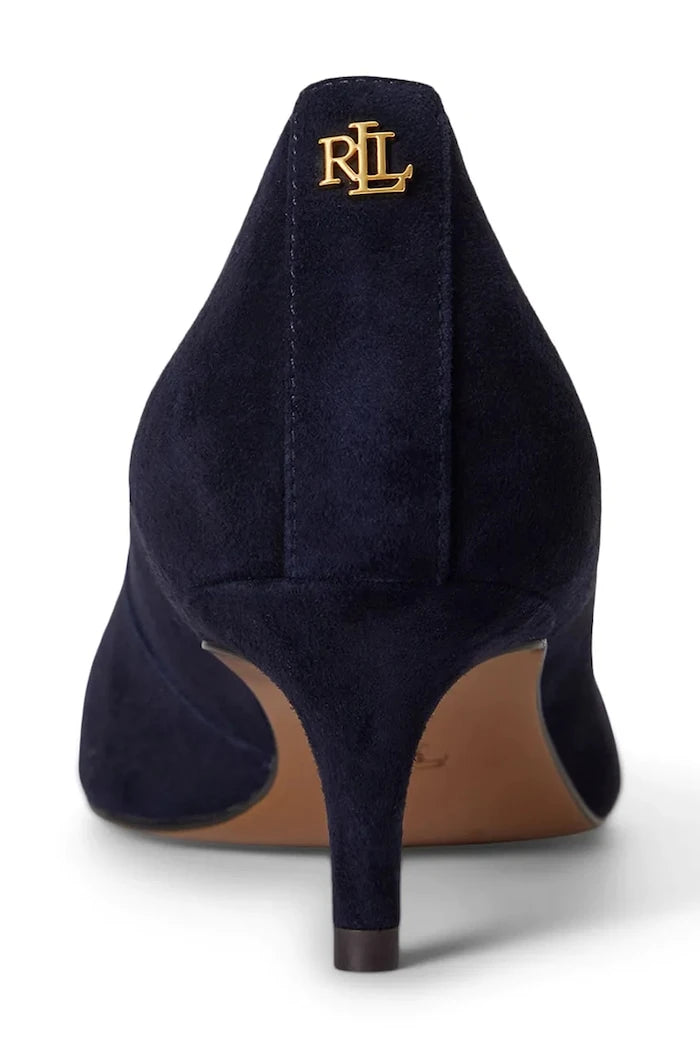 Lauren Ralph Lauren обувки с ток от велур Adrienne