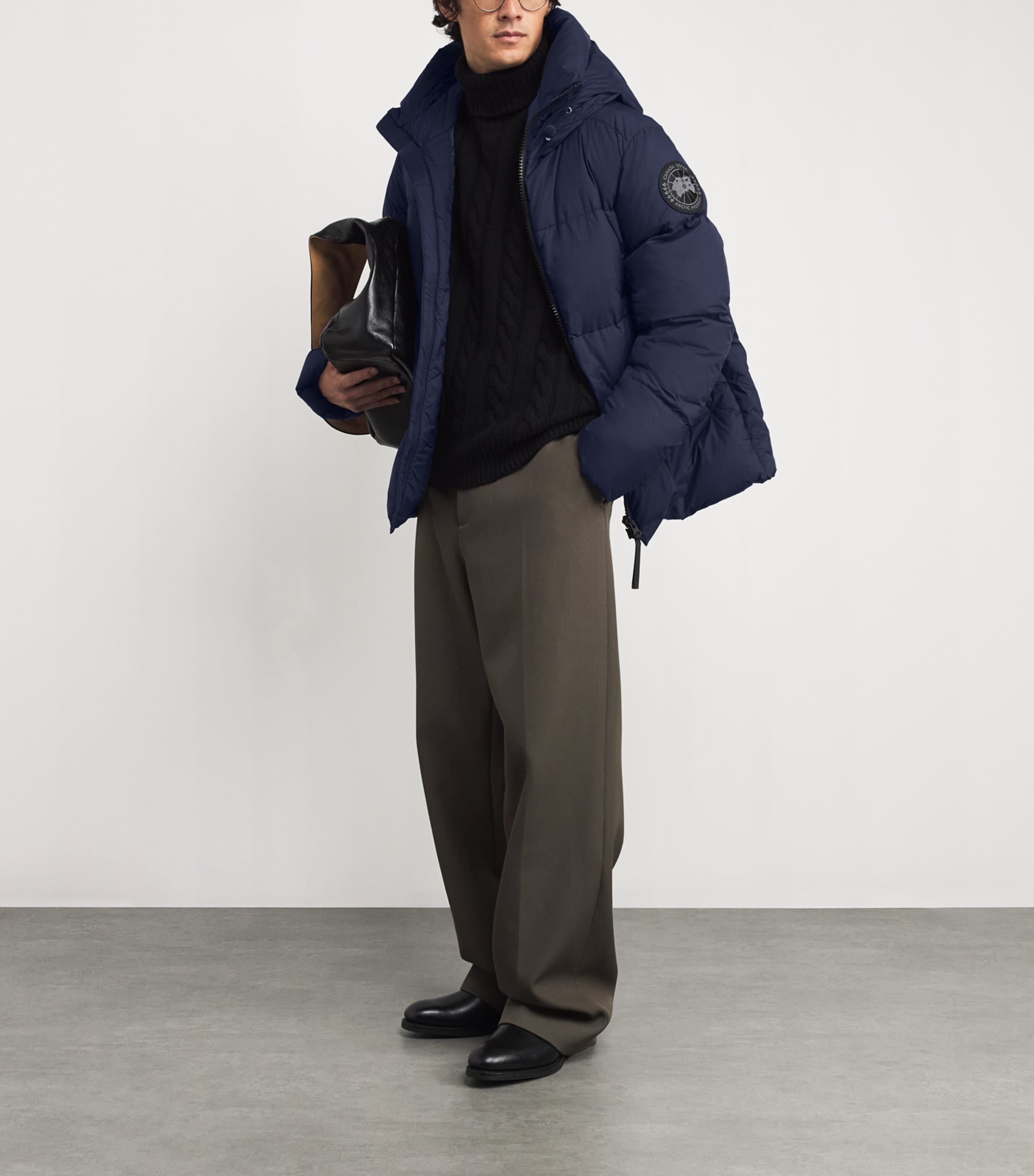 Canada Goose Blue Down EnduraLuxe Packable Crofton Puffer Jacket