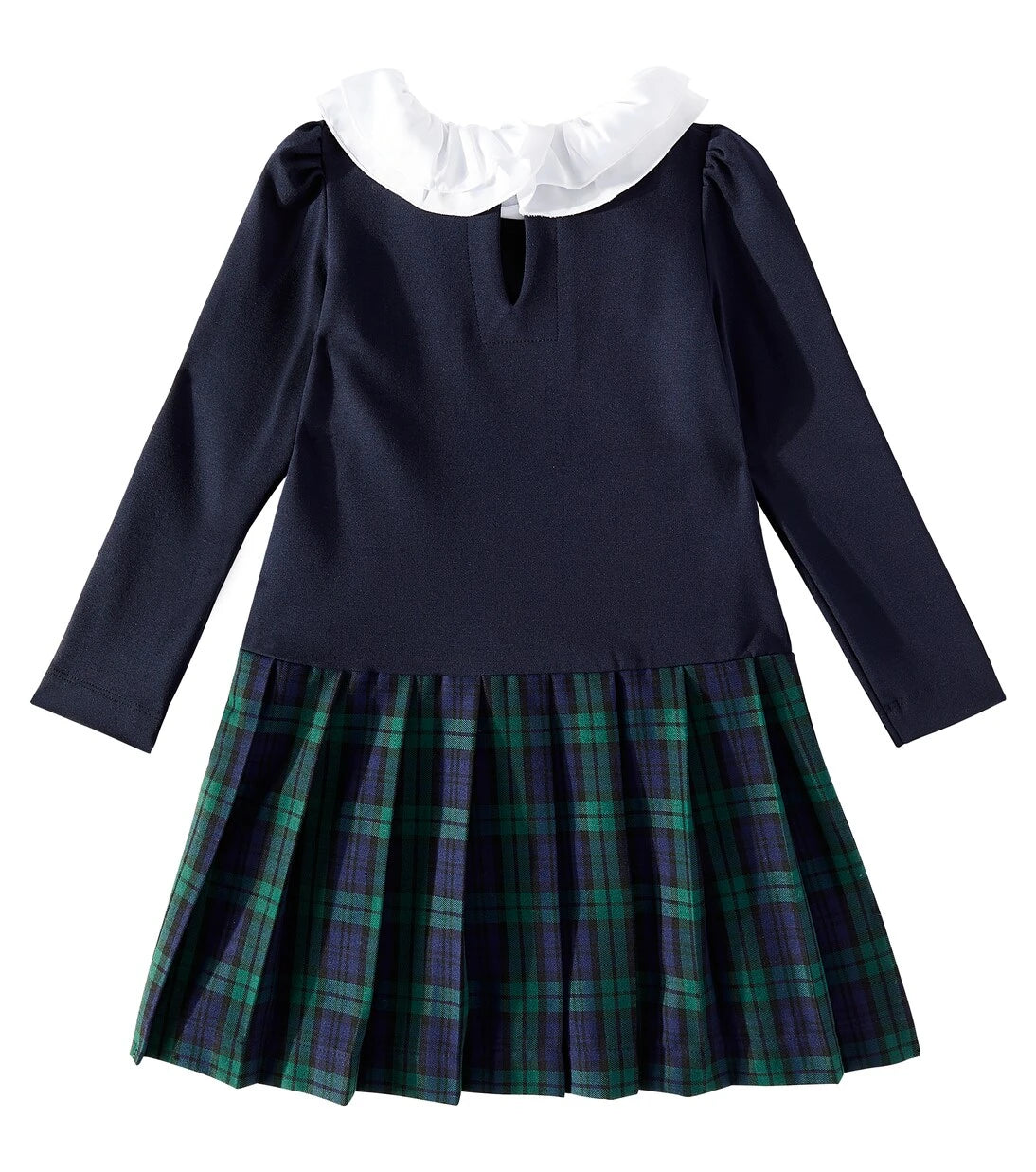 Monnalisa - Pleated plaid dress