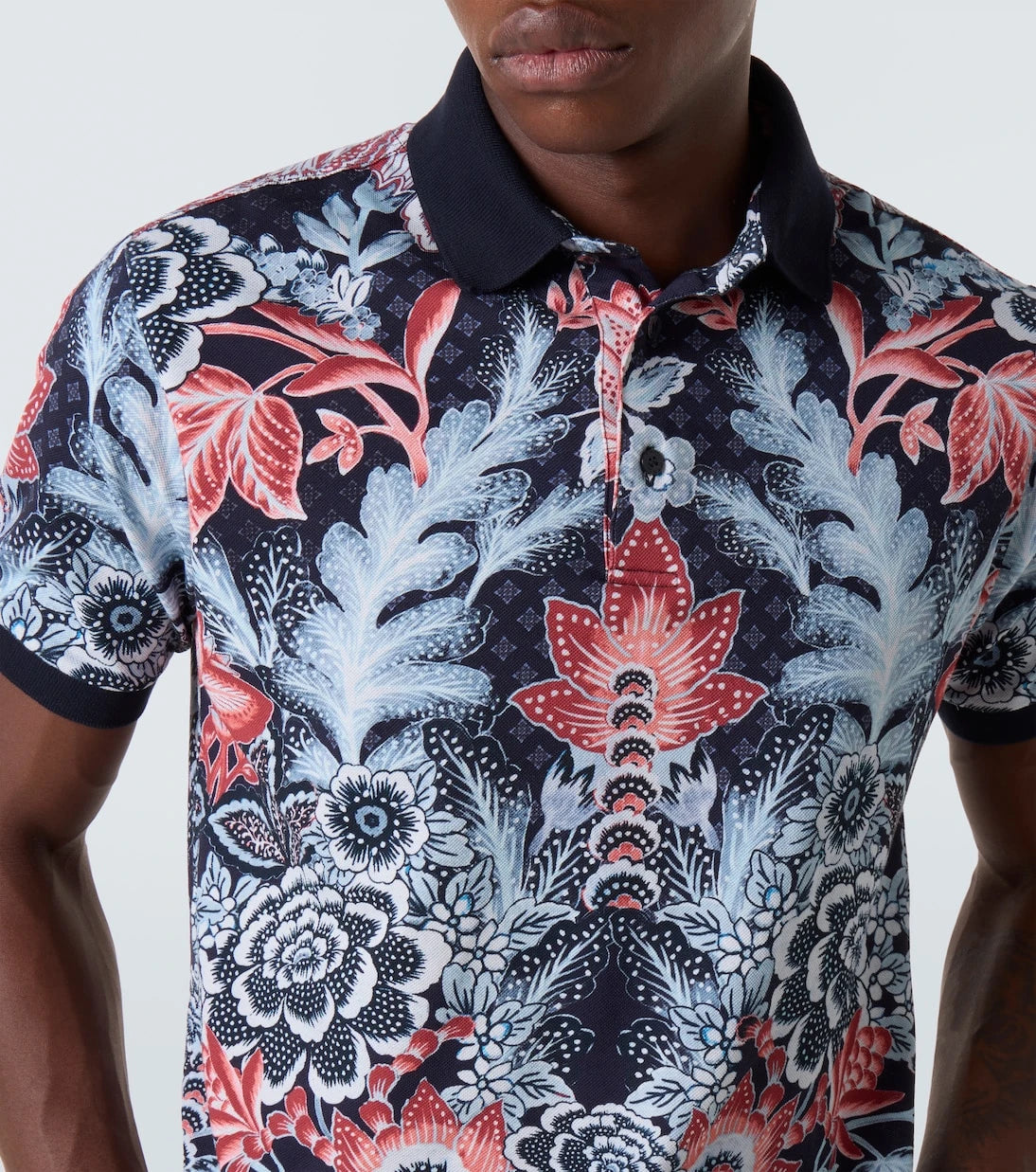 Etro - Paisley cotton piqué polo shirt