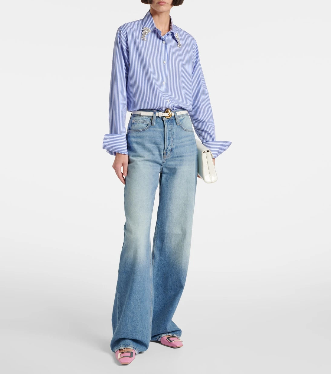 Roger Vivier - Belle Vivier leather ballet flats