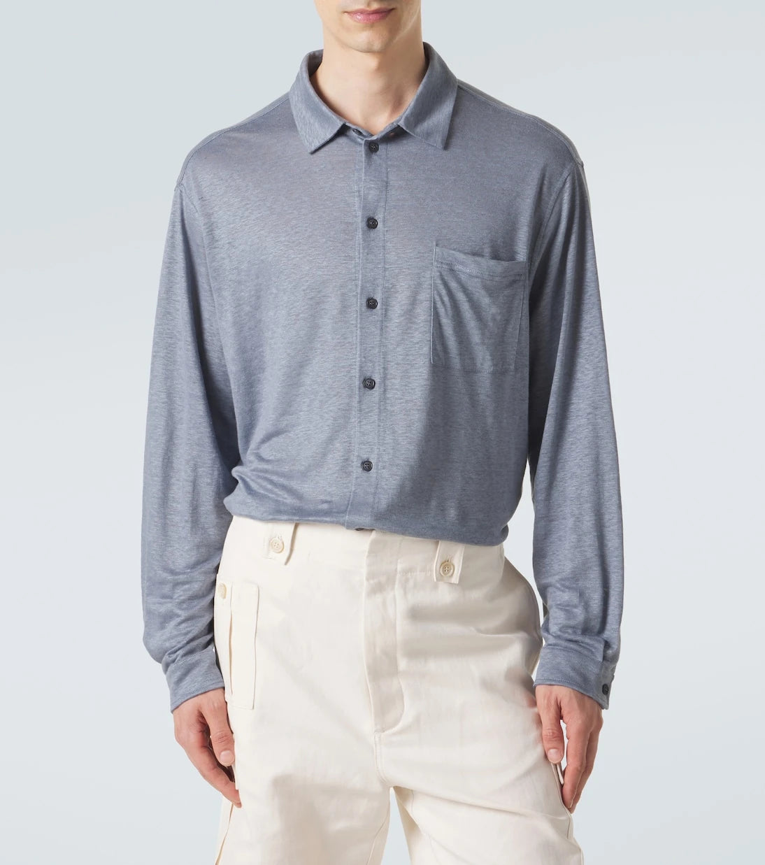 Giorgio Armani - Linen jersey shirt