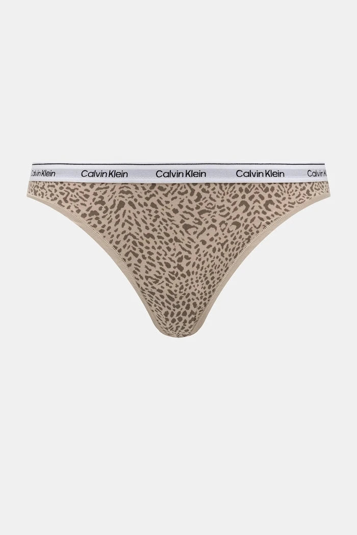 Calvin Klein Underwear kadın pamuklu elastan bikini 3'lü