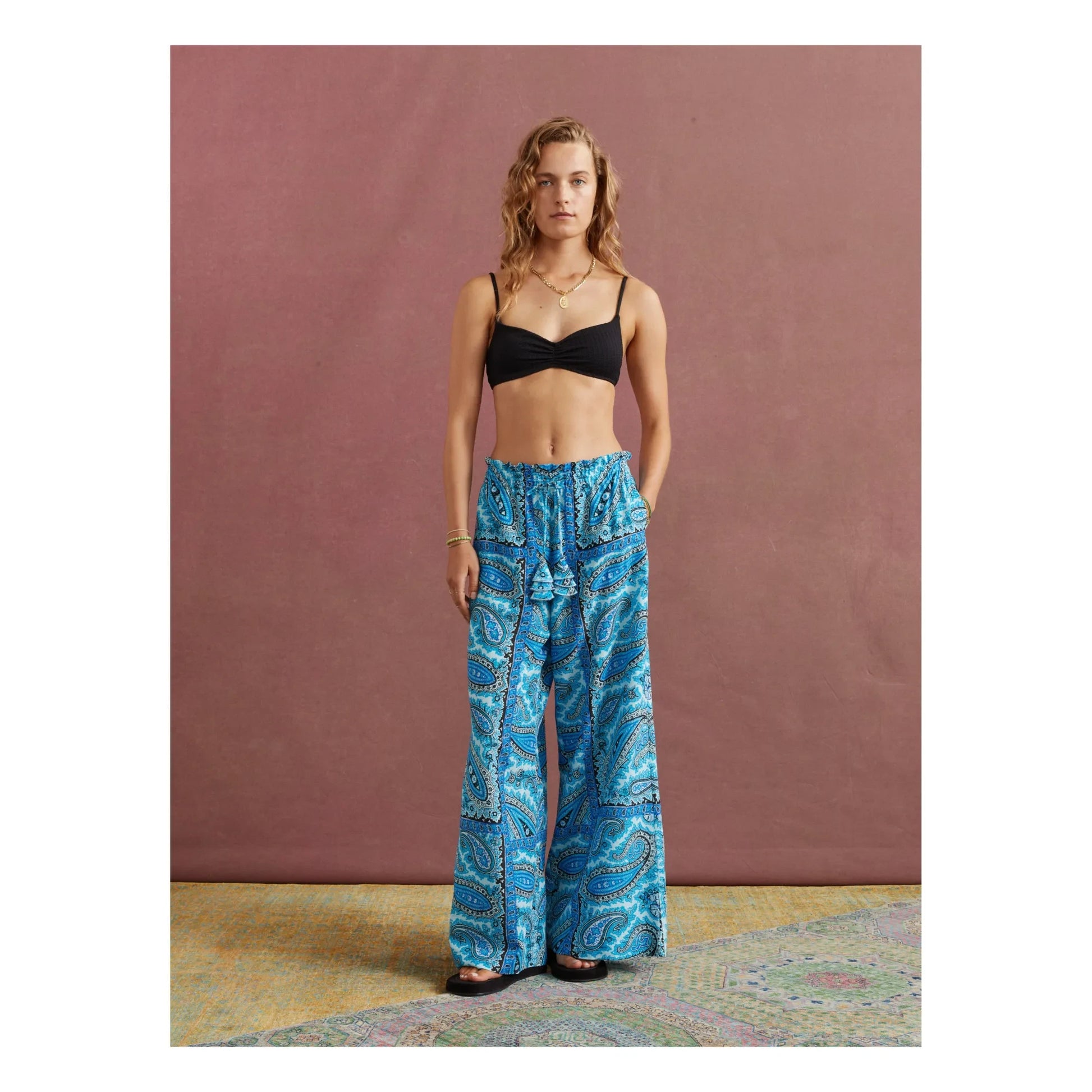Boteh - Ra Stelia swimming costume top | Black