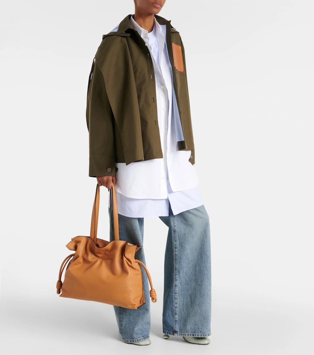 Loewe - Flamenco Large leather clutch