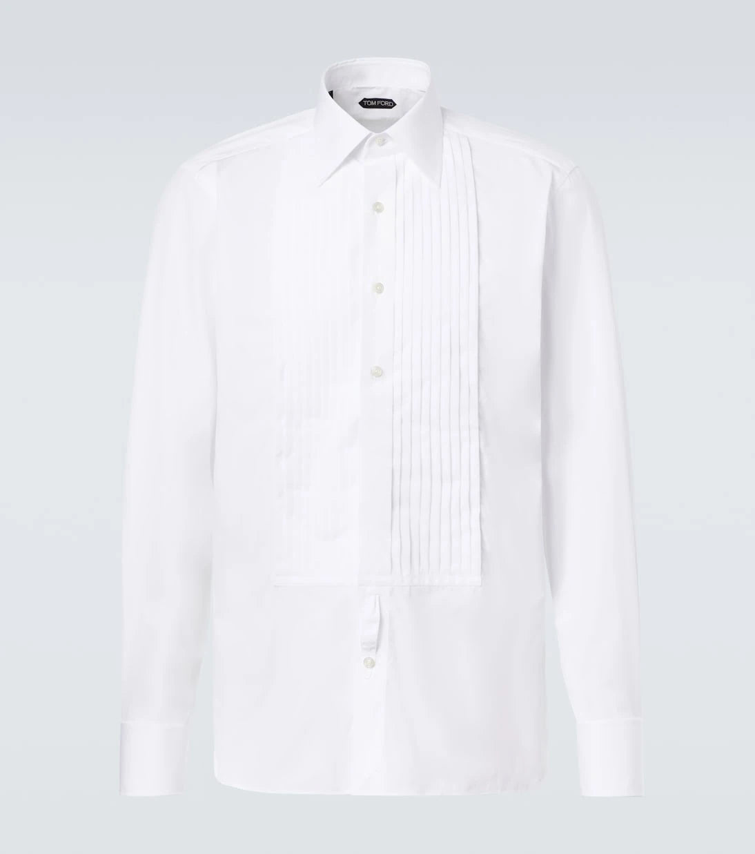 Tom Ford - Cotton voile tuxedo shirt