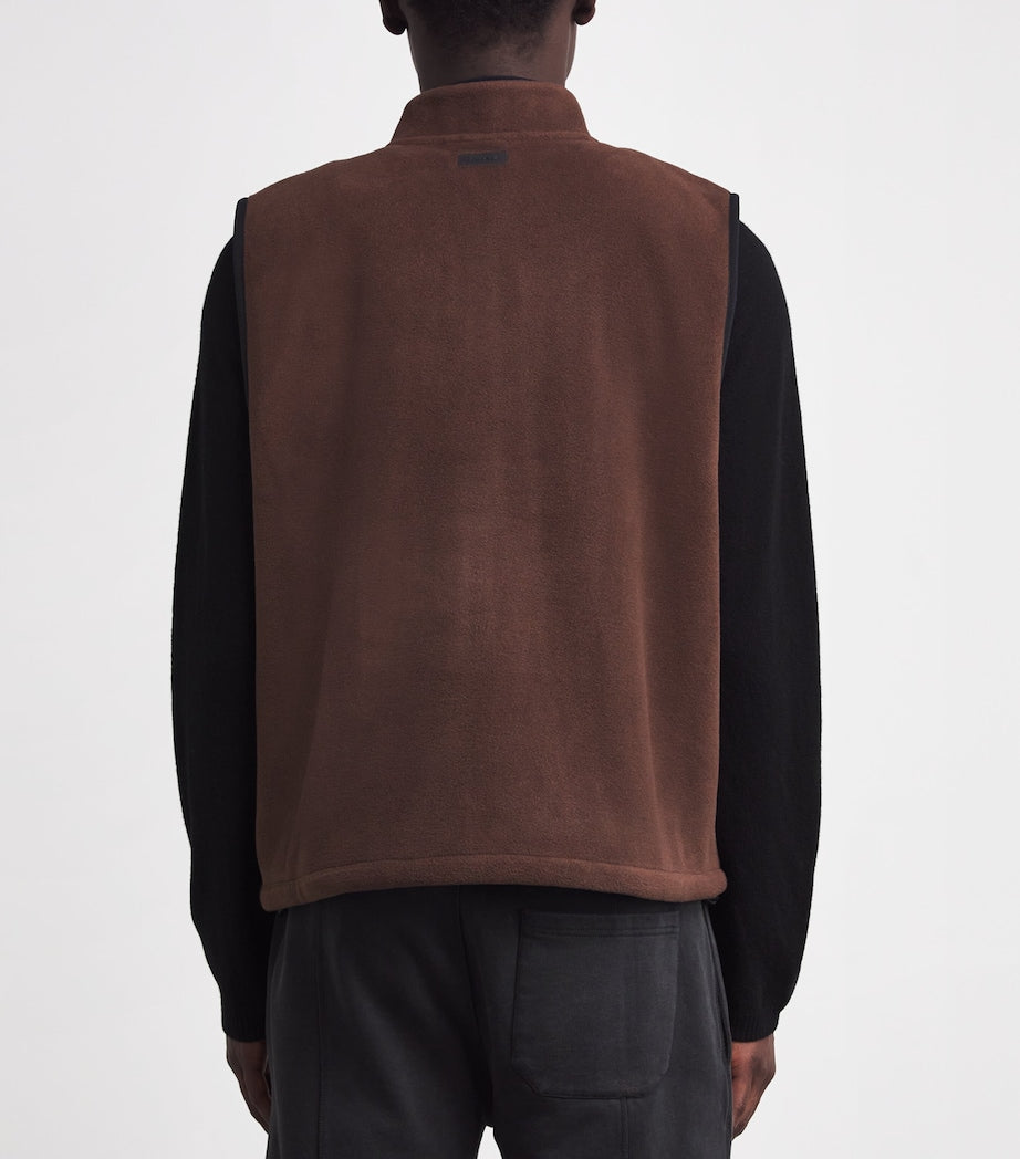Skims Brown Polar Fleece Gilet