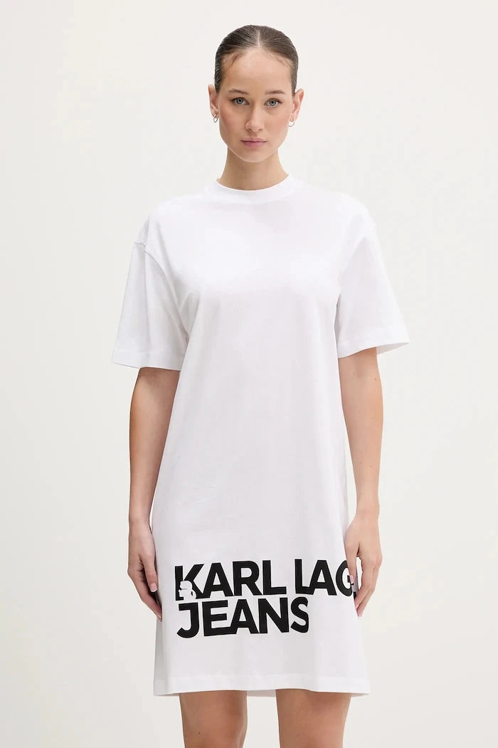 Karl Lagerfeld Jeans pamuk elbise