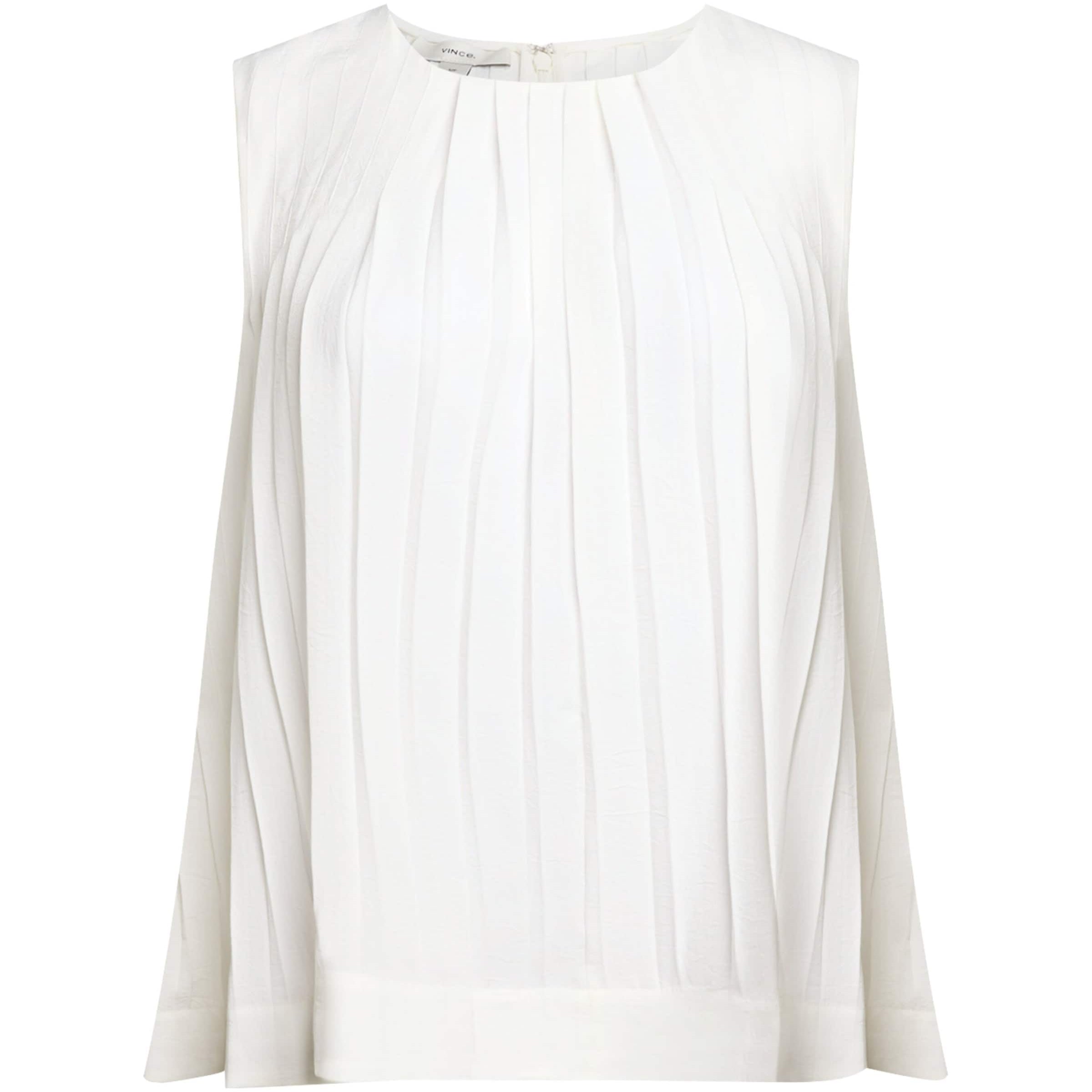 Pleated Sleeveless Top