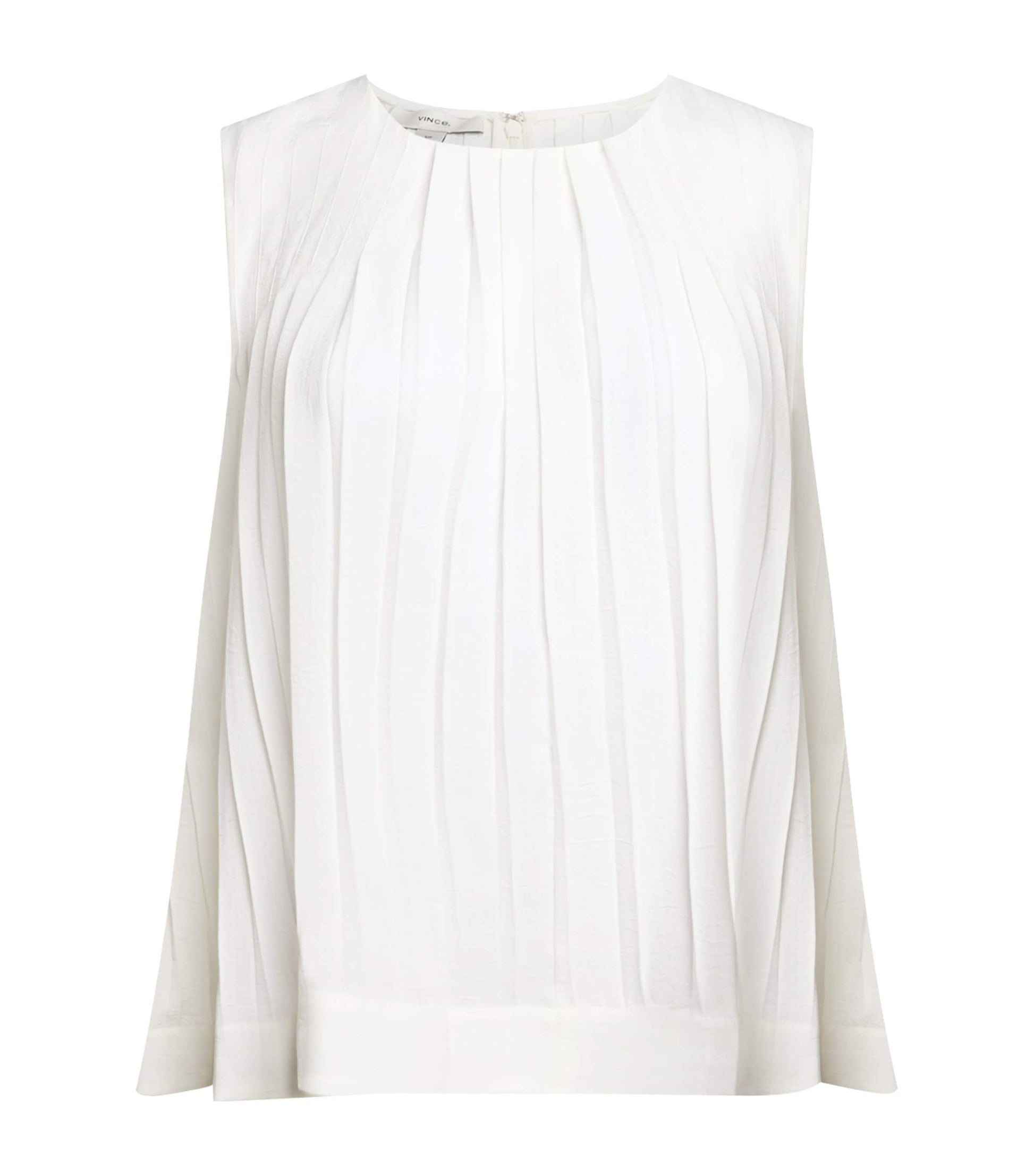 Pleated Sleeveless Top