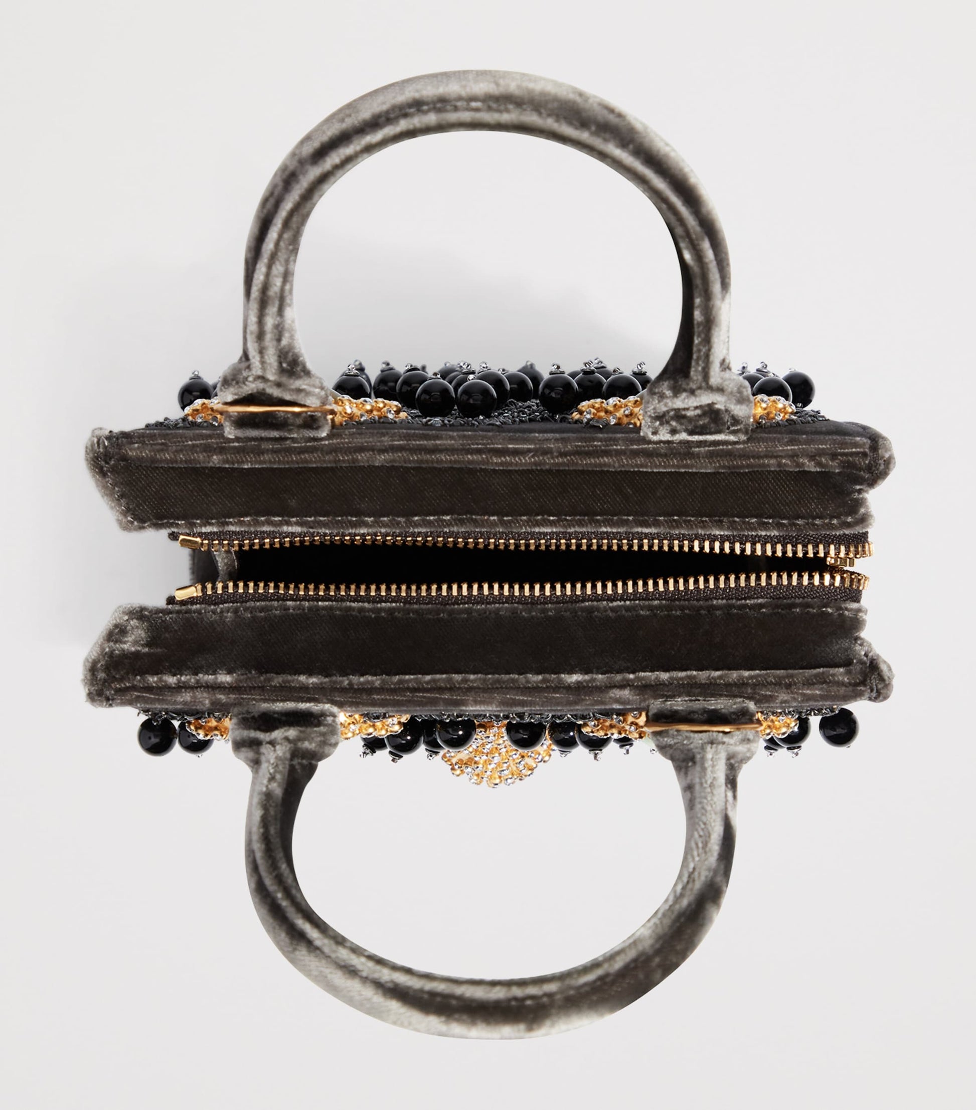 Mini Velvet Face Top-Handle Bag