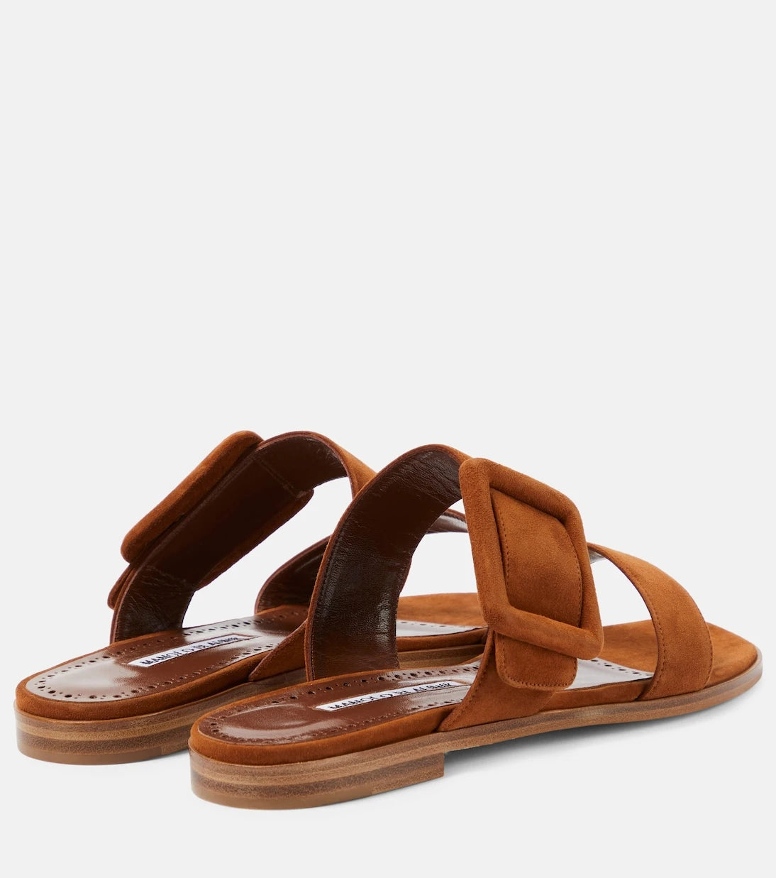 Manolo Blahnik - Titubaflat suede sandals