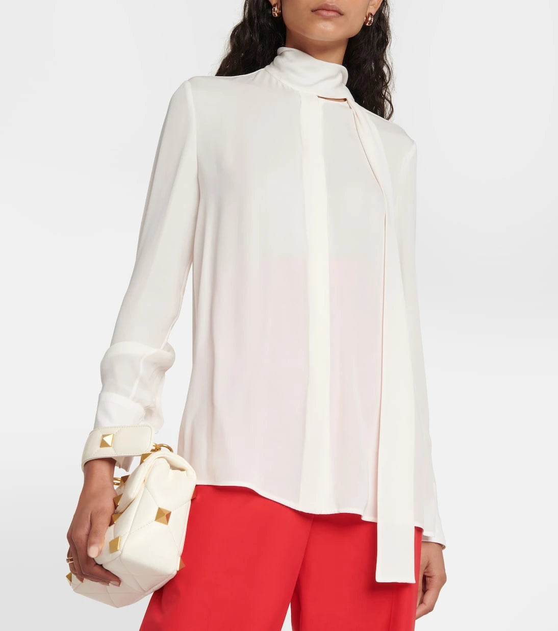 Valentino - Tie-neck blouse