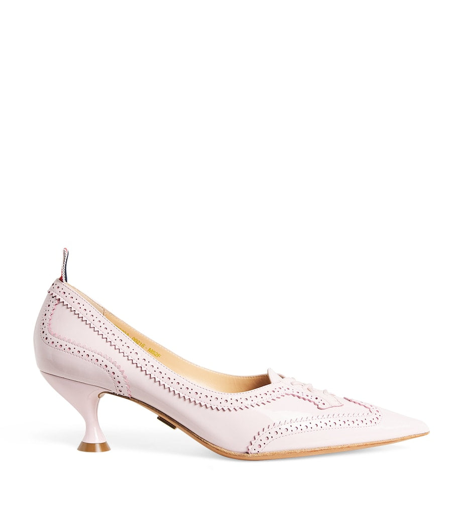 Patent Leather Wingtip Pumps 50