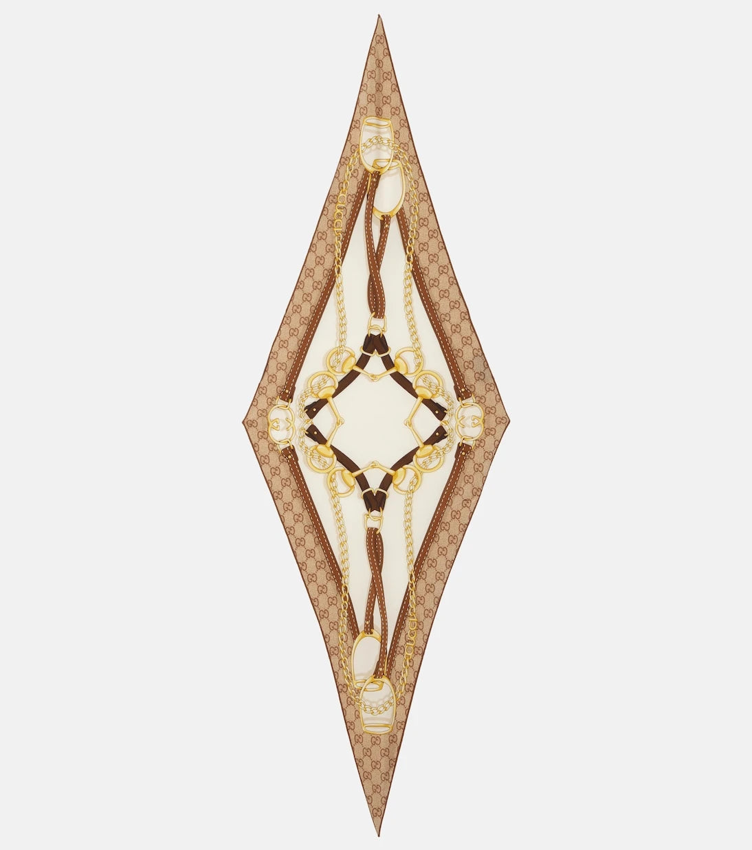 Gucci - GG printed reversible silk twill scarf