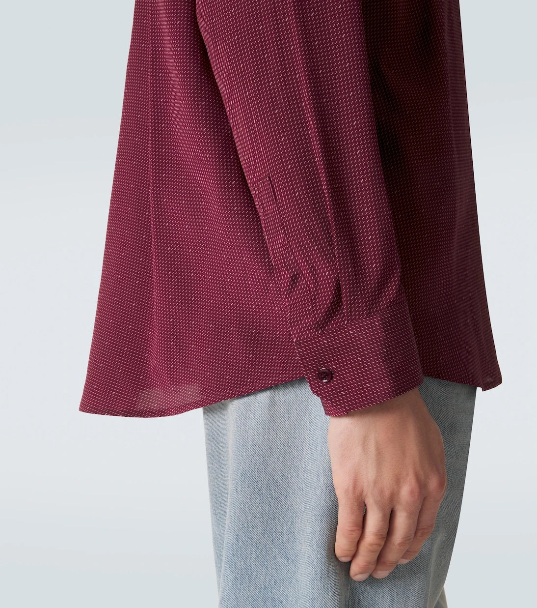 Saint Laurent - Cassandre silk crêpe de chine shirt