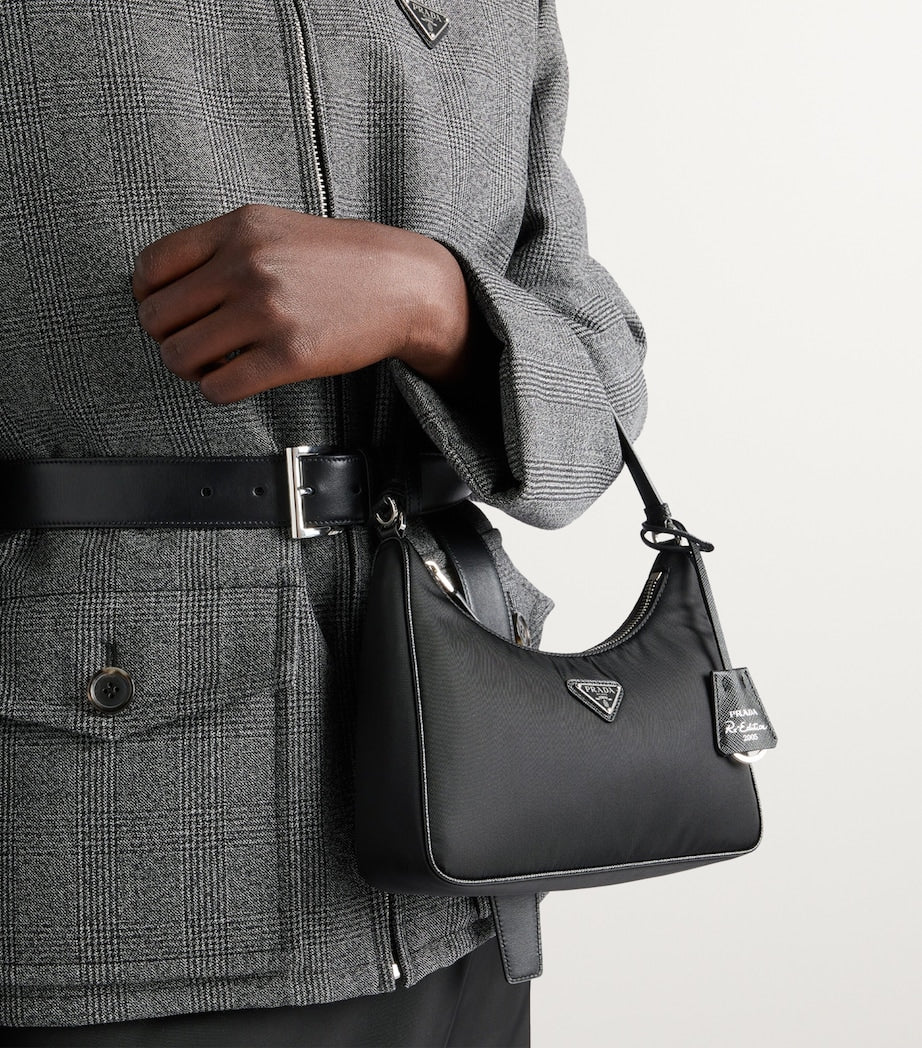 Black Re-Nylon Re-Edition 2005 Shoulder Bag