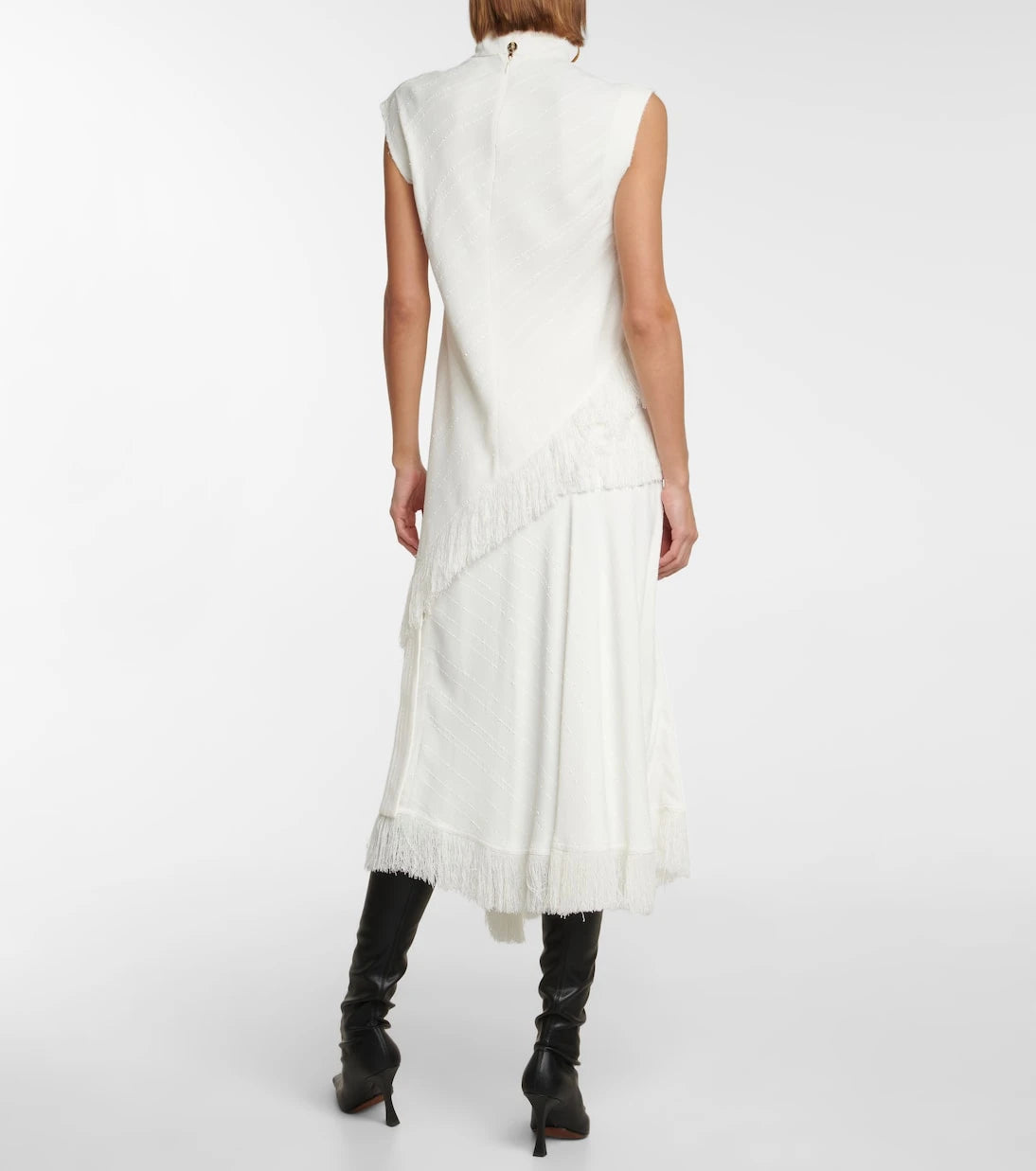 Proenza Schouler - Fringe-trimmed crêpe top