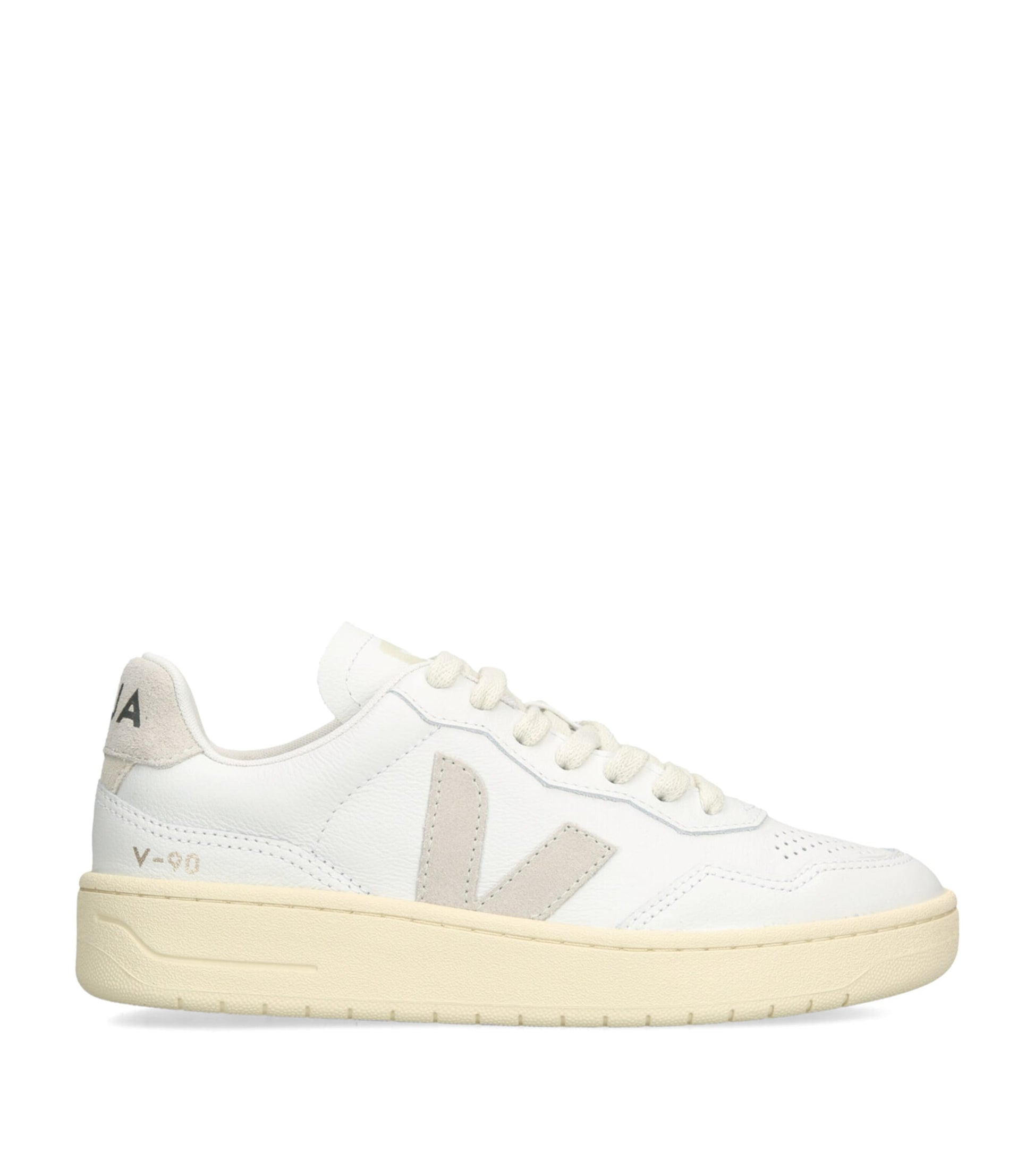 Veja White Leather V-90 Sneakers
