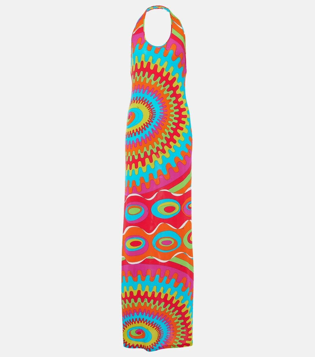 Pucci - Bersaglio halterneck jersey maxi dress