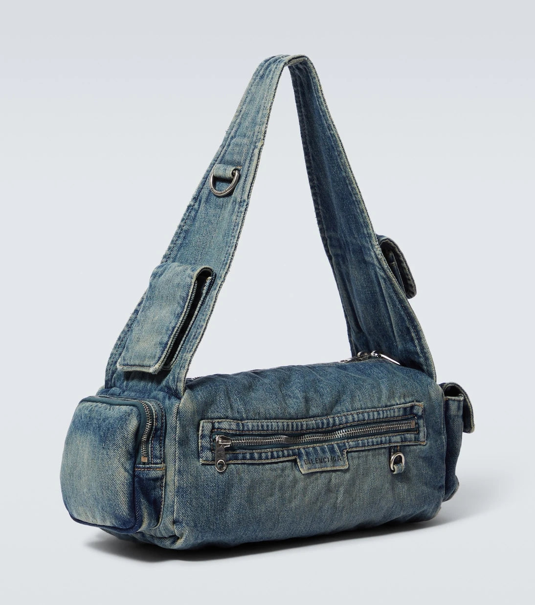 Balenciaga - Superbusy Sling Small denim shoulder bag
