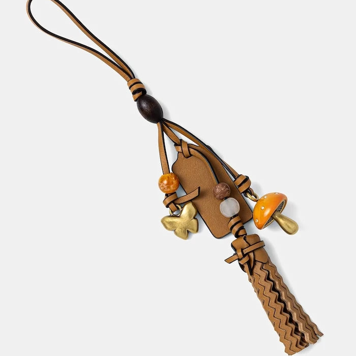 Кожен ключодържател Coach Heritage