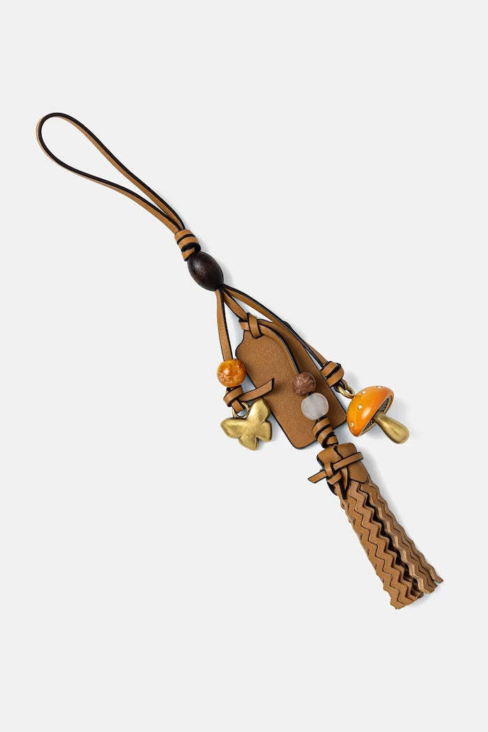 Кожен ключодържател Coach Heritage
