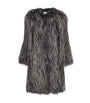 Yves Salomon Beige Fox Fur Coat