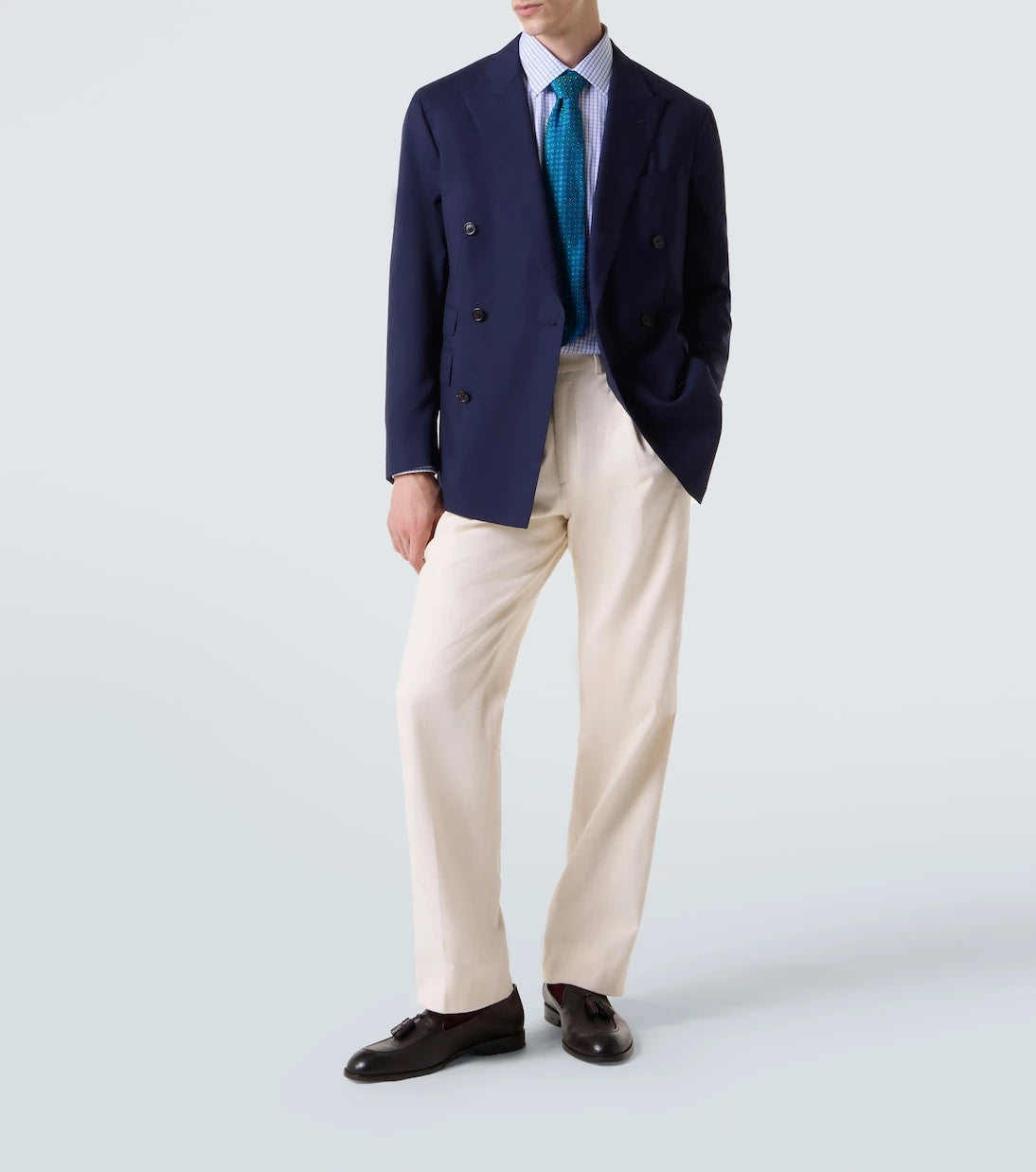Charvet - Checked cotton poplin shirt
