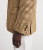 Polo Ralph Lauren Brown Linen, Wool and Silk Houndstooth Blazer