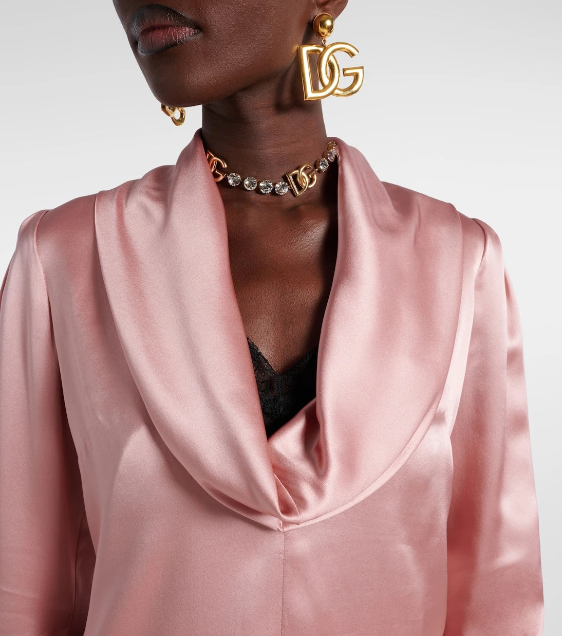 Dolce&Gabbana - Draped silk satin blouse