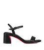 Christian Louboutin Black Miss Jane Nappa Leather Heeled Sandals 55