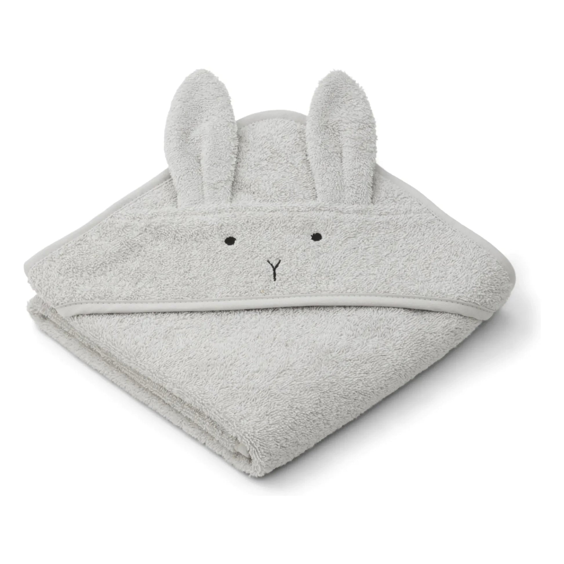 Liewood - Albert bath cape in organic cotton | Rabbit dumbo grey