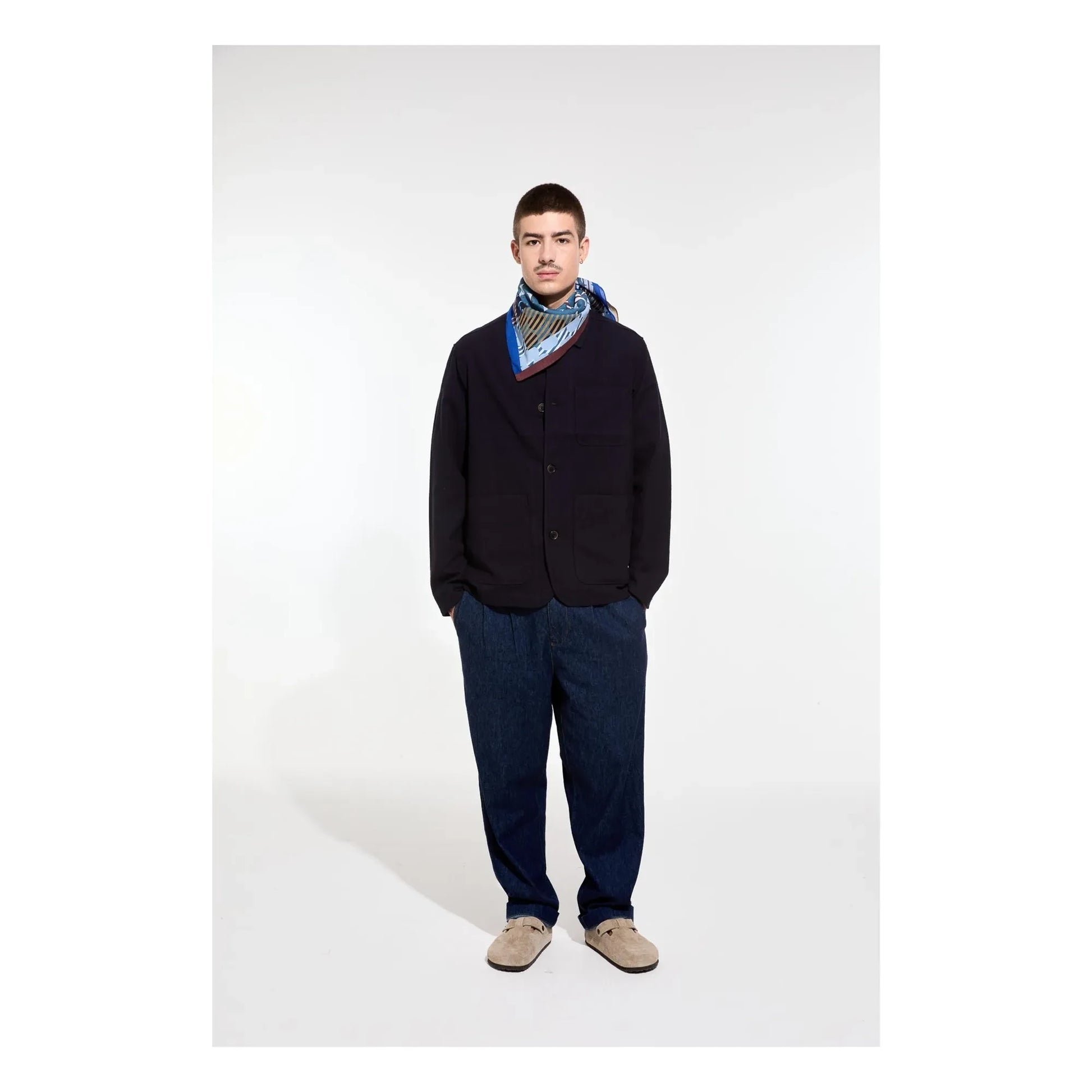 Mapoésie - Pollen Cotton Scarf | Blue
